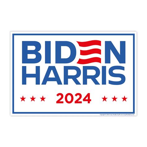 Political Campaign Yard Sign w/Stake, Joe Biden Kamala Harris 2024, New ...