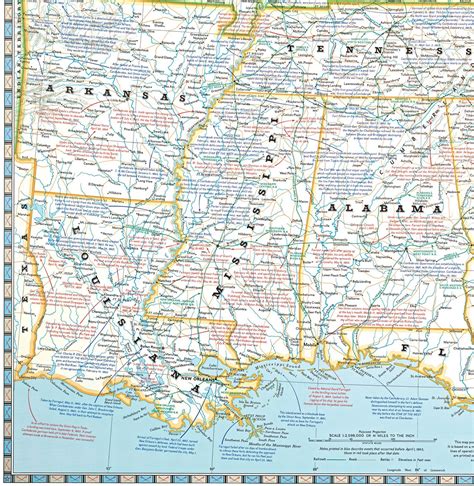 Interesting Maps and Charts — Southern states during the American Civil ...