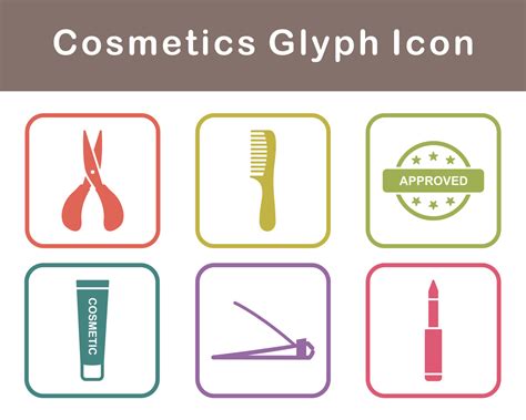 Cosmetics Vector Icon Set 21454172 Vector Art at Vecteezy