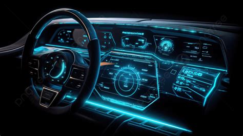 Futuristic Car Dashboard Gfx And Video Background, 3d Illustration Of ...