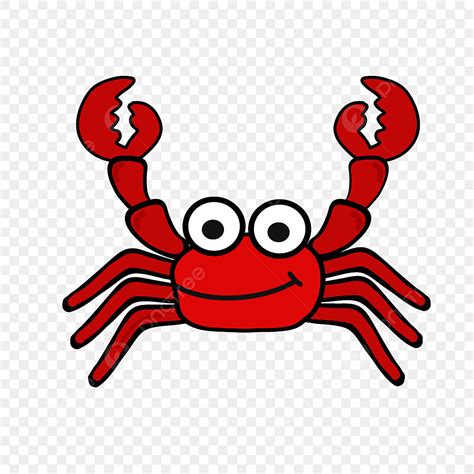 Gambar Kepiting Kartun, Clipart Kartun, Kepiting, Kepiting Merah PNG ...