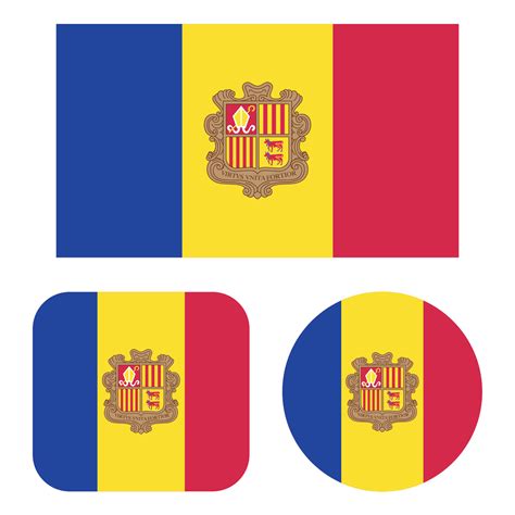 Andorra Flag In Rectangle Square And Circle 20545131 Vector Art at Vecteezy