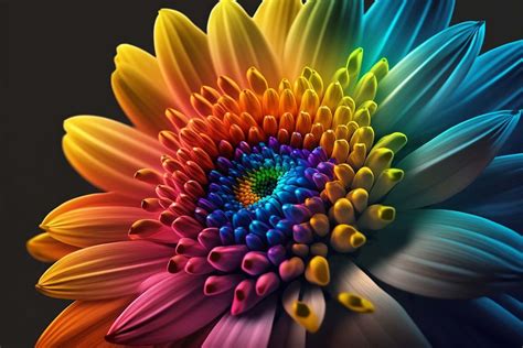 Ai Generated Colored Flower Pictures, Photos, and Images for Facebook ...