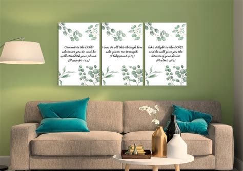 Christian Printable Set of 3, Benedictions Verses About Success ...