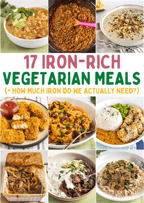 17 Iron-Rich Vegetarian Meals (+ how much iron do we actually need ...