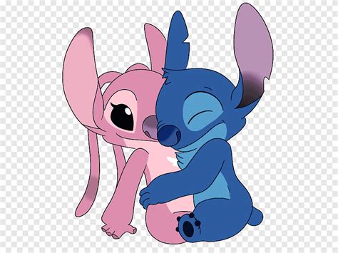 Stitch Angel Love Png, Stitch And Angel Png, Disney Valentine Png ...