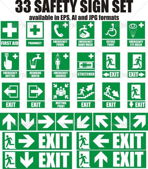 33 Emergency Sign | Emergency exit signs, Health and safety poster ...