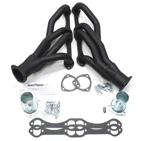 Chevy Camaro Exhaust Headers Mid-Length 265-400 Black Dougs Headers D304-B