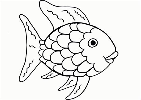 Rainbow Fish Coloring - Coloring Pages For Kids And For Adults ...