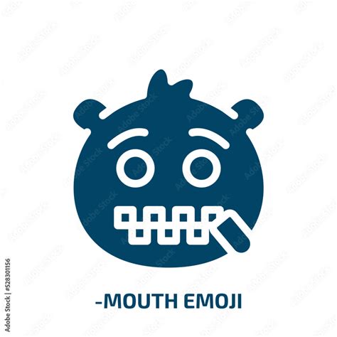 -mouth emoji vector icon. -mouth emoji, mouth, emoticon filled icons ...