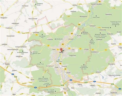 Jena Map - Germany