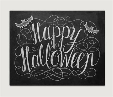 Items similar to Happy Halloween Sign - Halloween Chalkboard Art ...