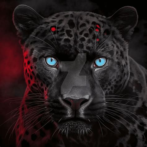 Black Panther Blue eyes (1) by PunkerLazar on DeviantArt