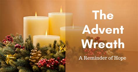 The Advent Wreath: A Reminder of Hope | Worship Ministries | St. Anselm ...