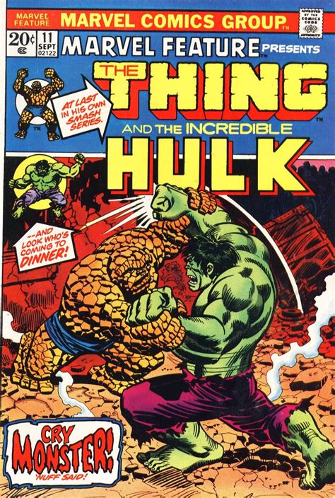 Marvel Feature 11 - Hulk vs The Thing | Marvel comics, Dc comics ...