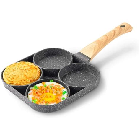 Egg Pan, 4-Cups non-stick frying pan, Multifunctional omelet pan ...