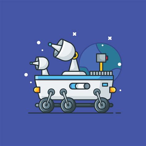 Moon Rovers Cartoon Illustrations 6489117 Vector Art at Vecteezy