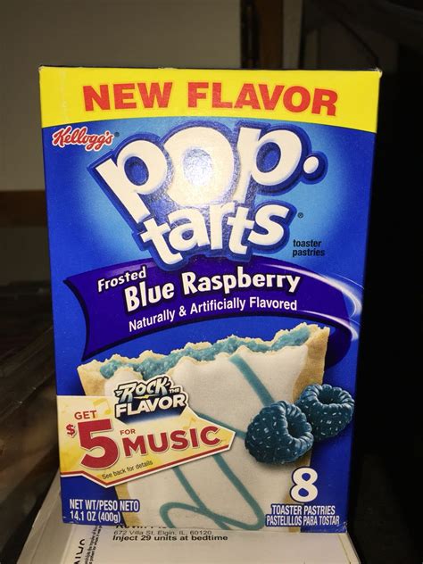 Kellogg's Pop-tarts frosted Blue raspberry toaster pastries | Pop tarts ...