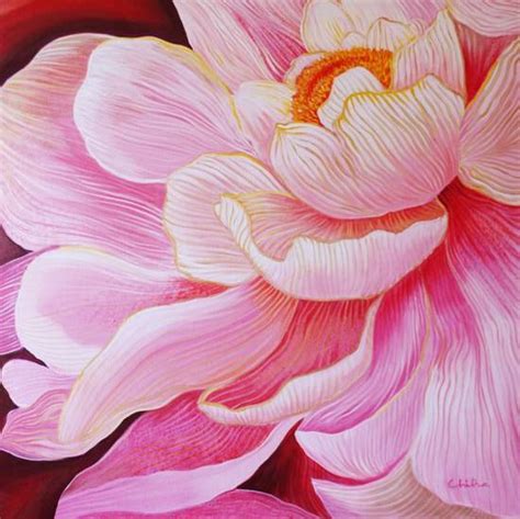 Peony Flower, Painting by Professional Artist Chitra Vaidya