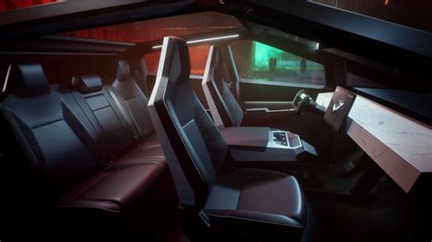 New Photos Reveal Tesla Cybertruck Interior Ambient Lighting Setup