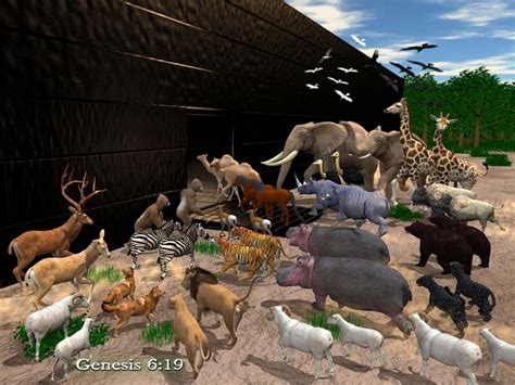 Animals Entering Noah's Ark - CanonQuest - Digital Art, Religion ...