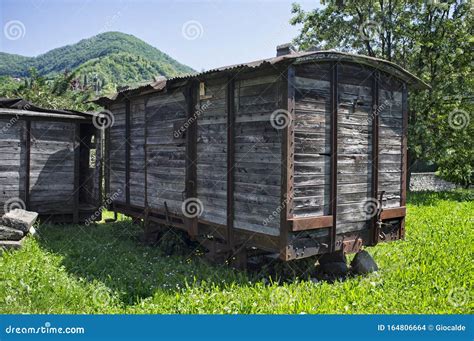 Old abandoned train cars stock photo. Image of iron - 164806664