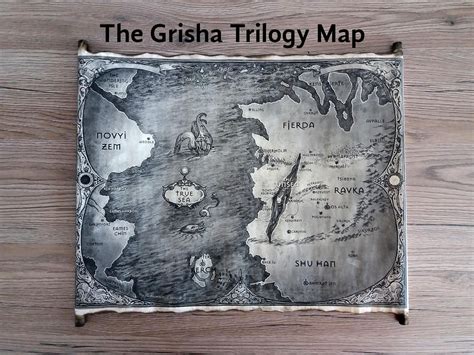 The Grisha Trilogy Map Scroll Ravka Map Grishaverse Map - Etsy | The ...