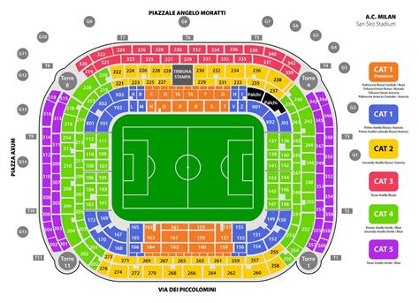 San Siro Stadium Seating Plan