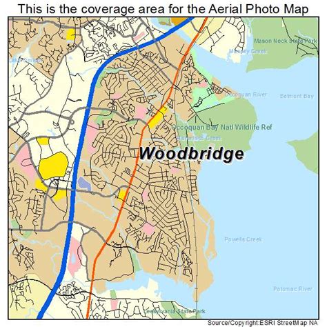 Aerial Photography Map of Woodbridge, VA Virginia