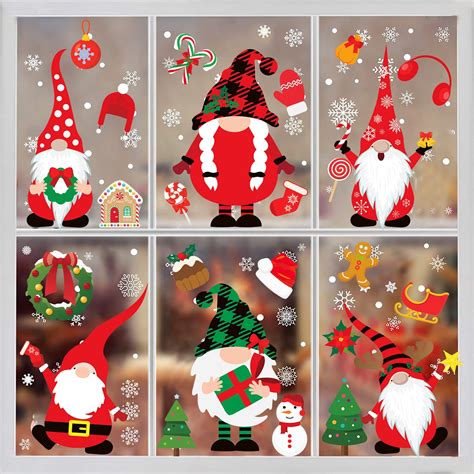 Snapklik.com : Christmas Window Clings Christmas Window Clings 316PCS ...