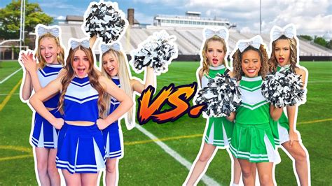 WE BECAME CHEERLEADERS FOR A DAY!! - YouTube