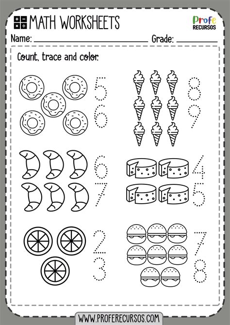 Color And Count Worksheets