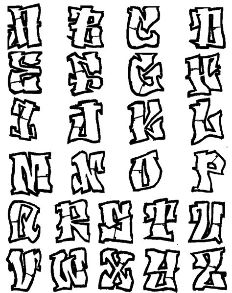 Graffitie: alphabet graffiti fonts