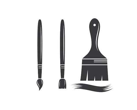 Premium Vector | Paint brush vector icon illustration