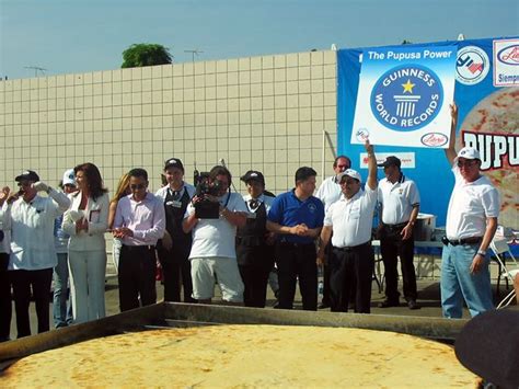 Largest pupusa world record set by Gastronomical Festival