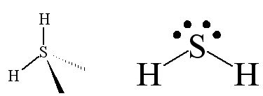 what is the molecular geometry of h2s?