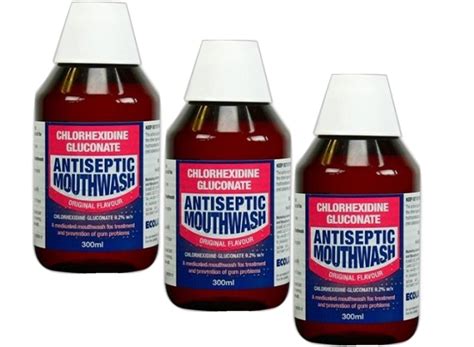 Buy Chlorhexidine Gluconate Antiseptic Mouthwash Original Flavour 300 ...