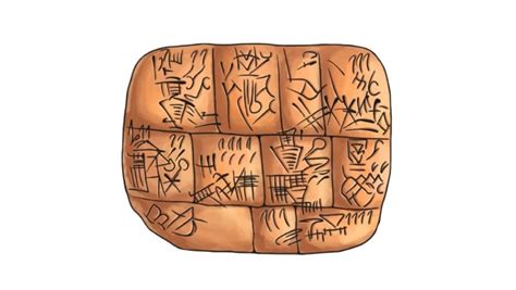 Ancient Mesopotamia Writing Materials Clipart