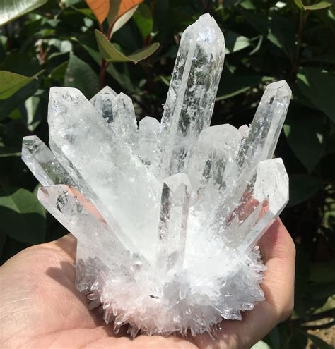 White Aura Quartz Crystal Cluster/Angel Aura Quartz Crystal | Etsy