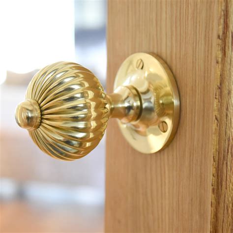 Regency Door Knobs - Polished Brass Brass Door Knobs | Door Furniture ...