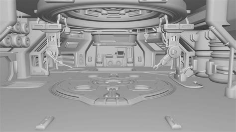 Sci-fi Hangar - 3D model by TechLevel [8f828dc] - Sketchfab