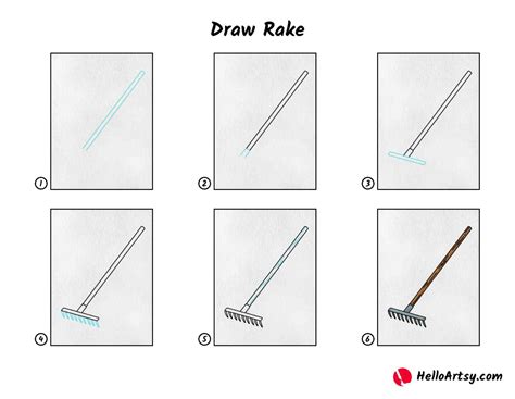 Draw a Rake - HelloArtsy