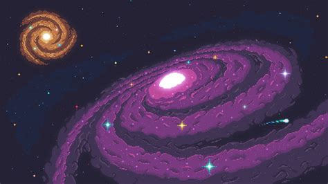 3840x2160 Resolution Galaxies Pixel Art 4K Wallpaper - Wallpapers Den