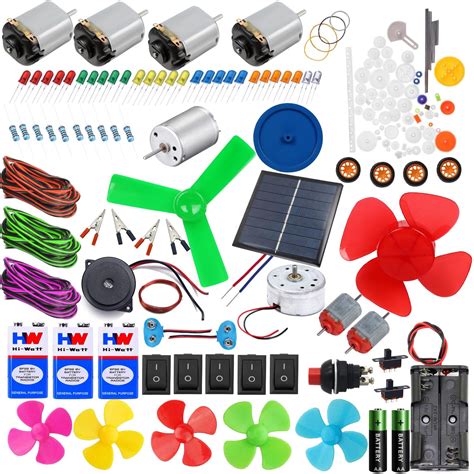 Buy NEXT GEEKDIY Science Project Dc Motor Kit with Gear Pulley Set ...