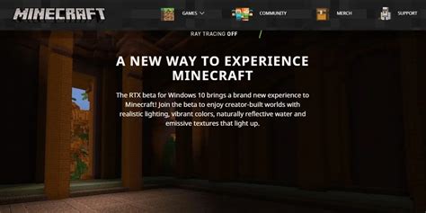 Get Minecraft Ray Tracing on Windows 10 & Xbox One