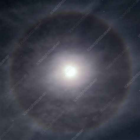 Lunar halo - Stock Image - C052/6039 - Science Photo Library