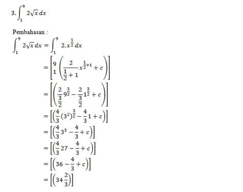 Contoh Soal Integral Fungsi Rasional Dan Jawabannya - Bakti Soal