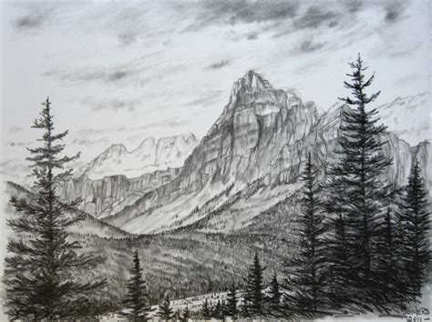 Pencil Drawings Mountains - pencildrawing2019