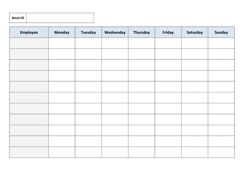 Free Staff Roster Templates Printable - Printable Form, Templates and ...