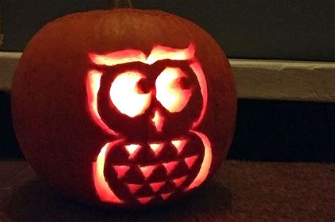 Owl Pumpkin Carving Template